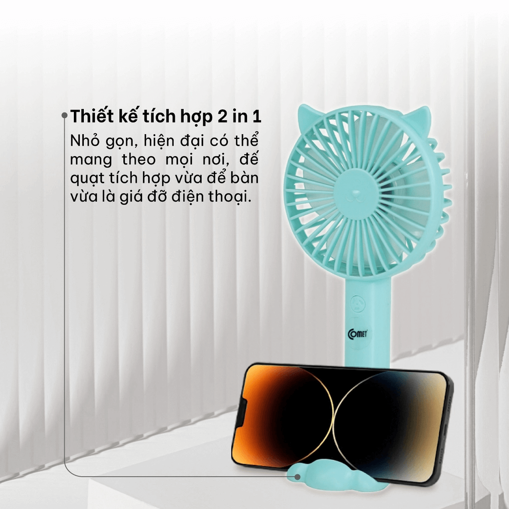 Quạt Cầm Tay Mini Comet CRF1104 3