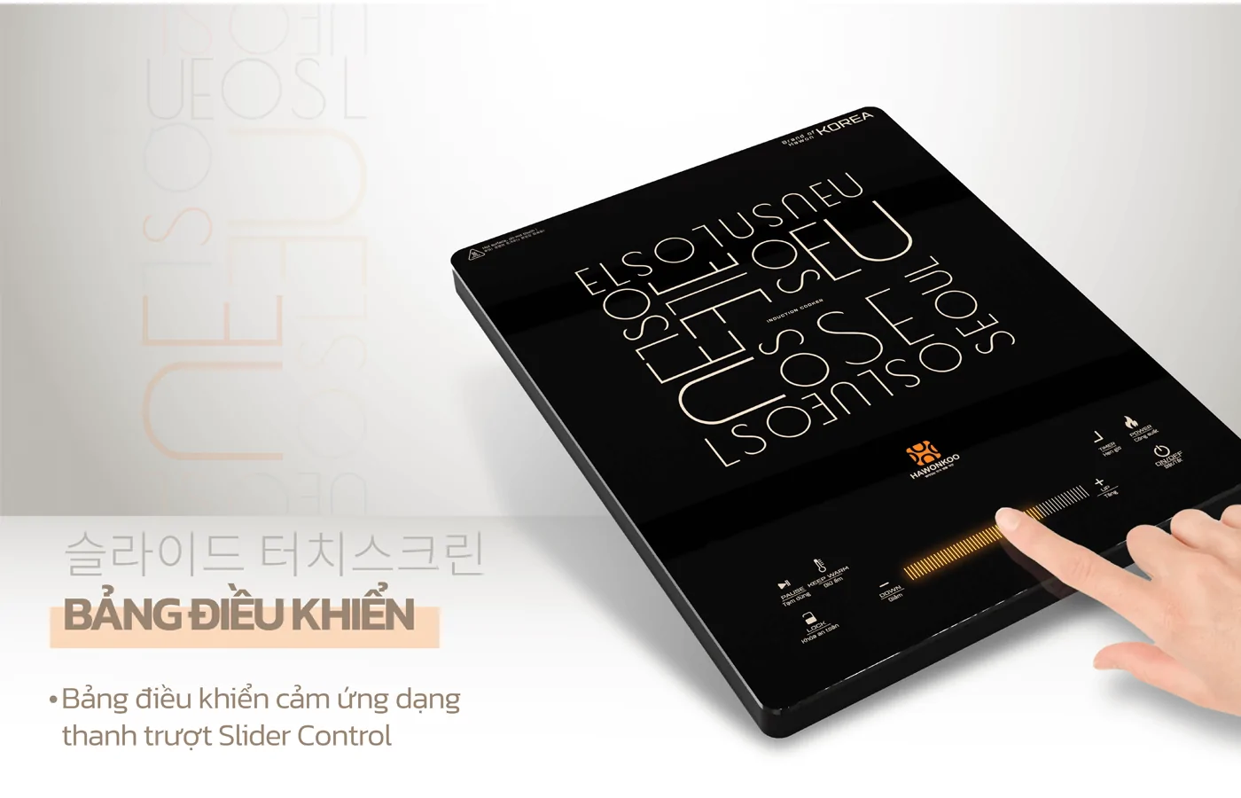 Bếp Điện Từ Đơn Kèm Nồi Lẩu Hawonkoo SEOUL-CEH-109-I 13