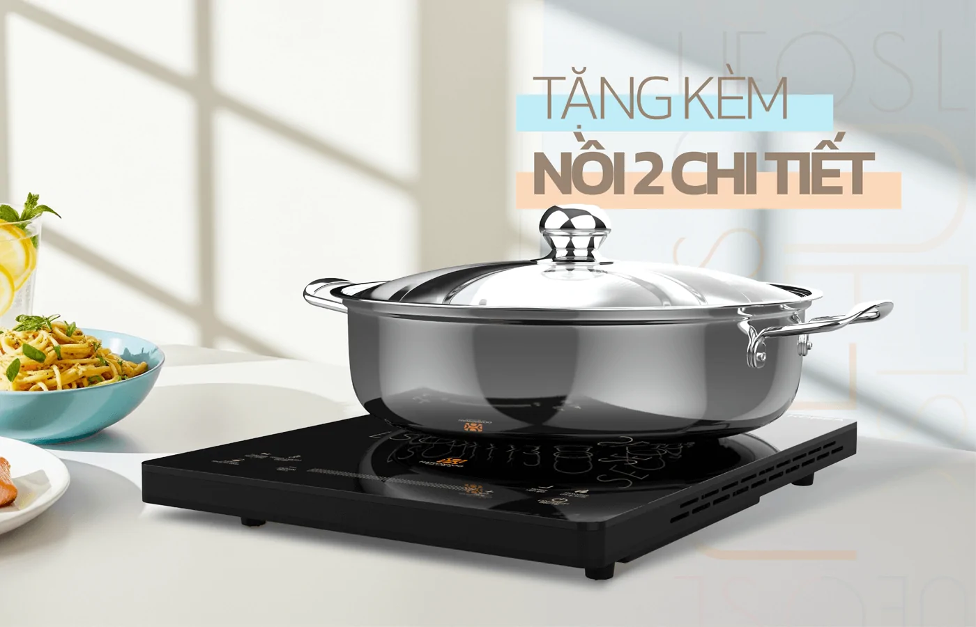 Bếp Điện Từ Đơn Kèm Nồi Lẩu Hawonkoo SEOUL-CEH-109-I 15