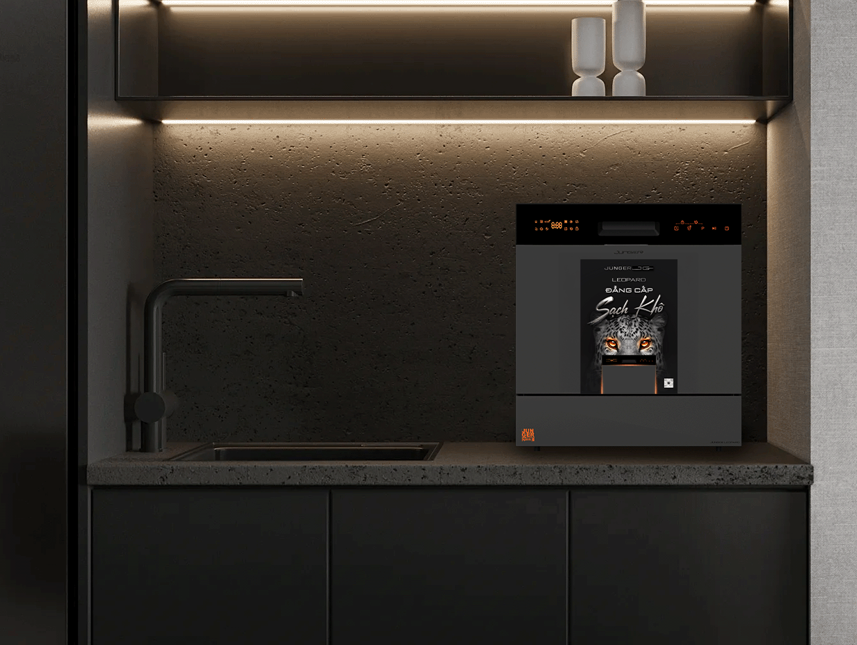 Máy Rửa Bát Junger Leopard DWJ-136-VG - Xuất Xứ Thái Lan 4