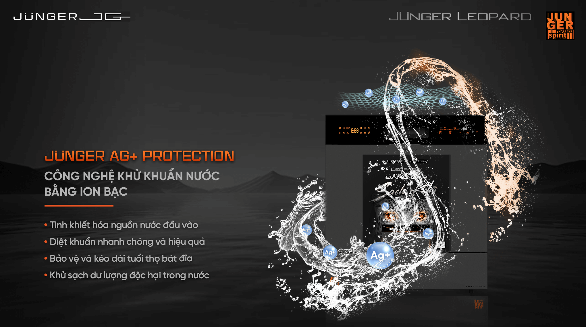 Máy Rửa Bát Junger Leopard DWJ-136-VG - Xuất Xứ Thái Lan 6