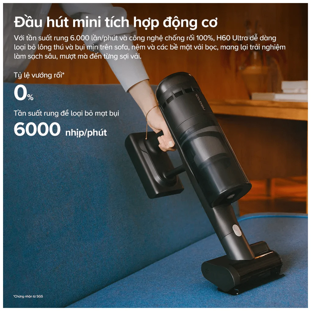 Máy Hút Bụi Cầm Tay Roborock H60 Ultra Đen 6