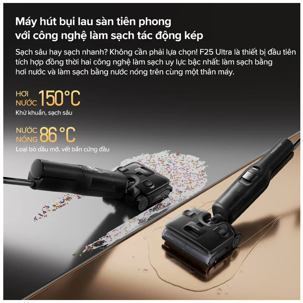 Máy Hút Bụi Cầm Tay Roborock F25 Ultra Đen 5