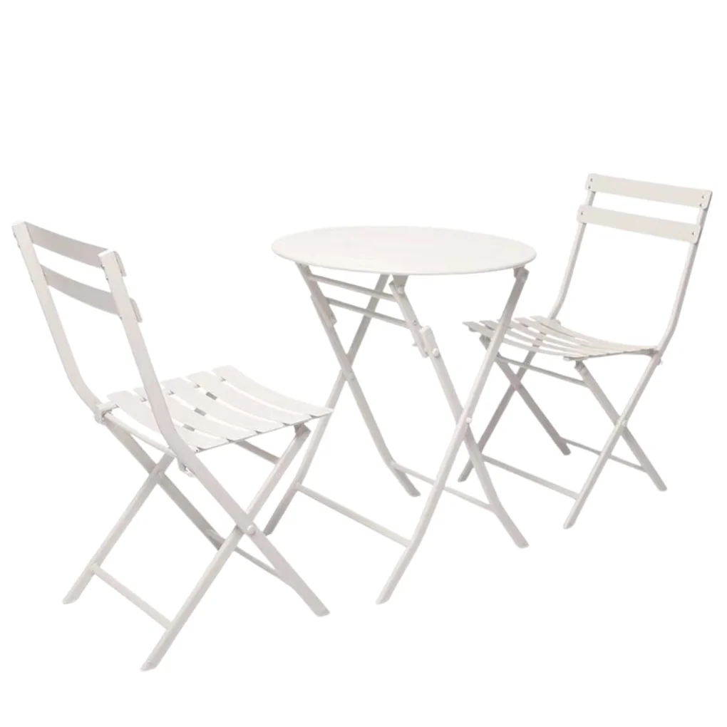 Bộ Bàn Xếp Garden ECOMTC Trắng 0