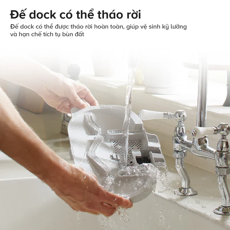 Robot Hút Bụi Lau Nhà Roborock Qrevo C Pro - Trắng 12