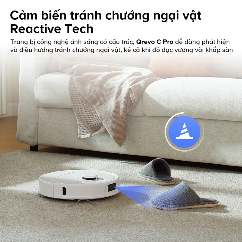 Robot Hút Bụi Lau Nhà Roborock Qrevo C Pro - Trắng 18