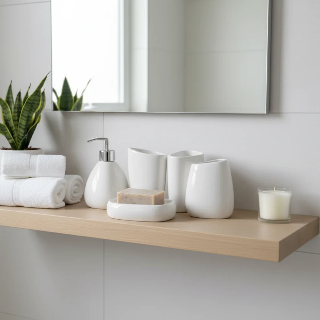 Bộ Phòng Tắm (5 món) ECOBS20252 Trắng