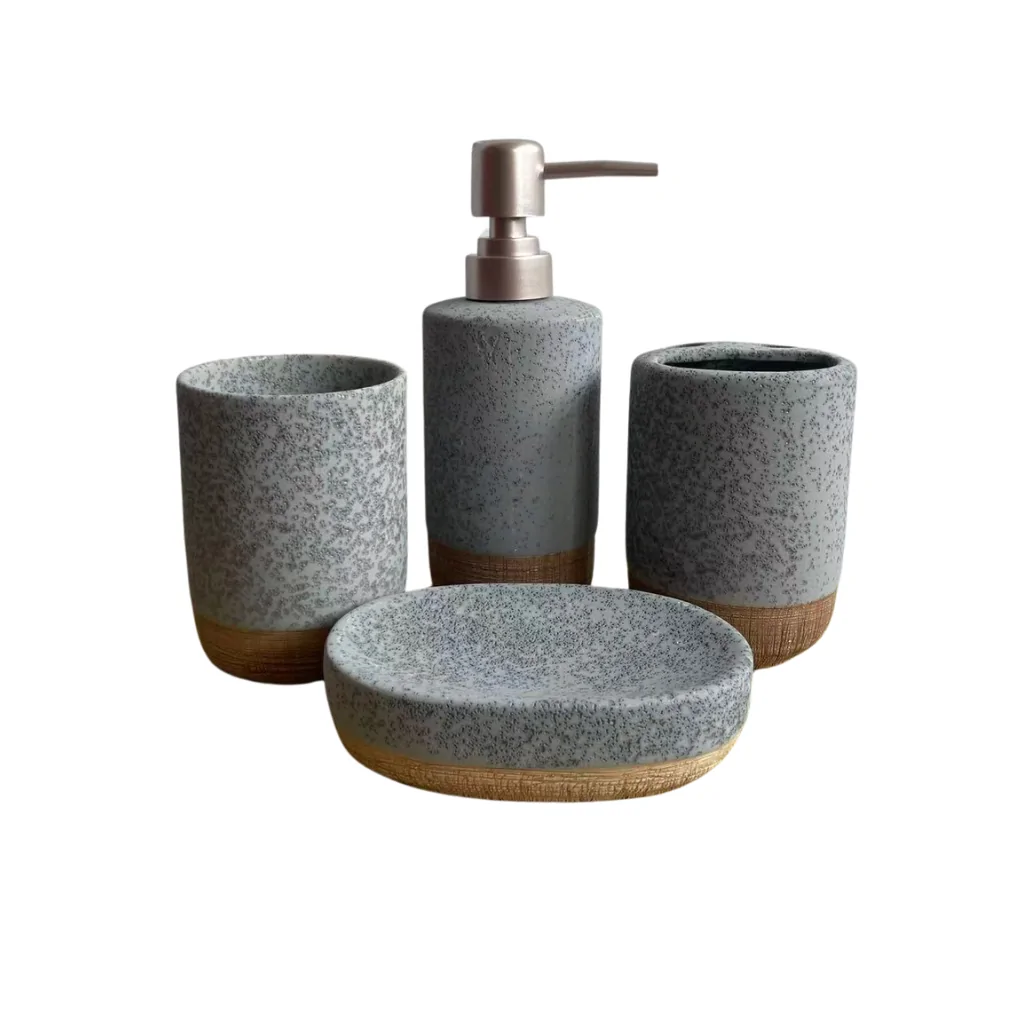 Bộ Phòng Tắm (4 món) ECOBS20253 Xám 0