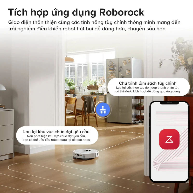 Robot Hút Bụi Lau Nhà Roborock Qrevo C Pro - Đen 23