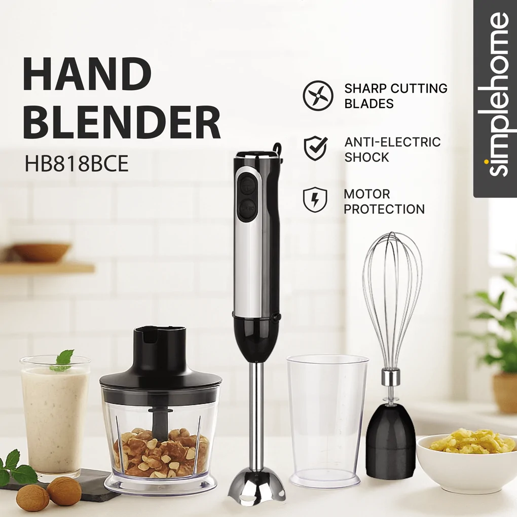 Máy Xay Sinh Tố Cầm Tay Đa Năng Simplehome HB818BCE 4