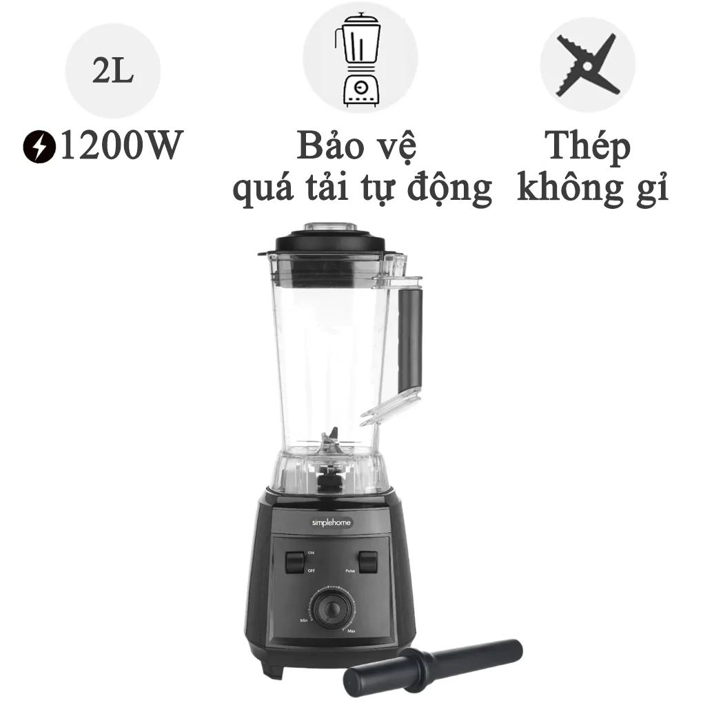 Máy Xay Sinh Tố Công Nghiệp Simplehome CB1216B