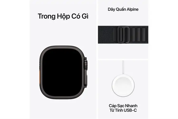 Apple Watch Ultra 3 GPS + Cellular 49mm Black Titanium Case with Black Alpine Loop - Medium 1