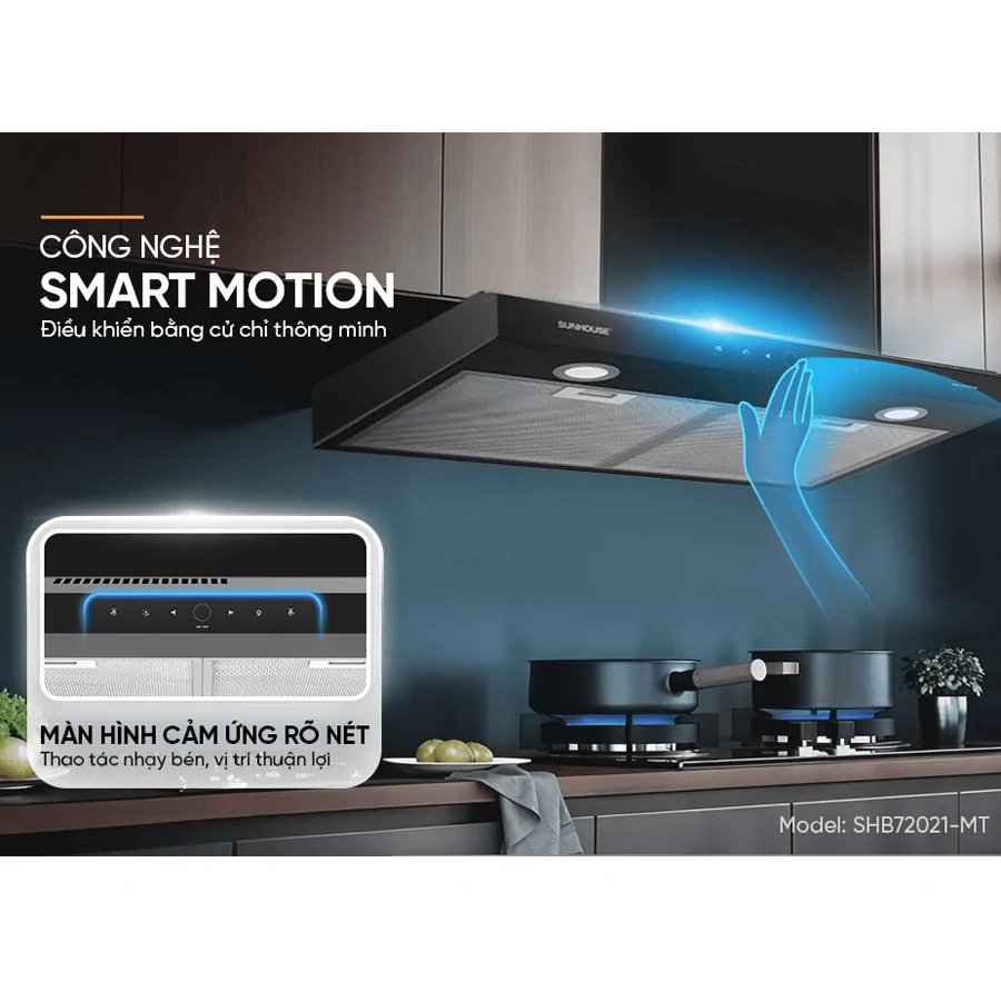 Máy Hút Mùi Kính Thẳng Sunhouse SHB72021-MT 9