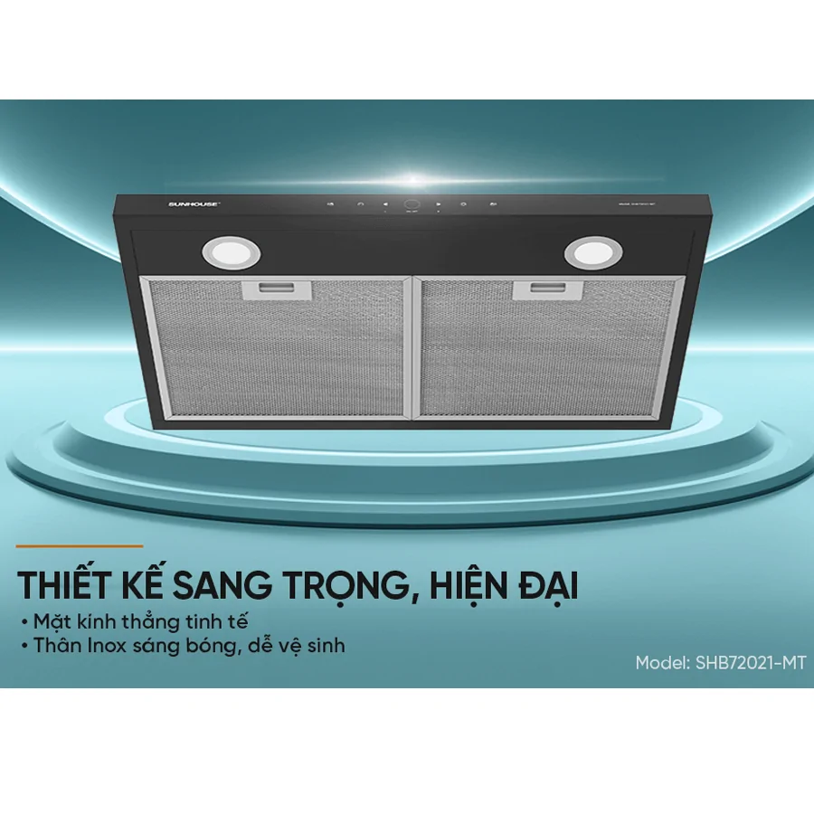 Máy Hút Mùi Kính Thẳng Sunhouse SHB72021-MT 7