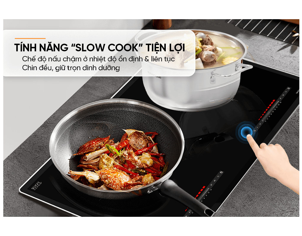 Bếp Đôi Điện Từ Sunhouse Mama MMB82102-TMT - Xuất Xứ Thái Lan 7