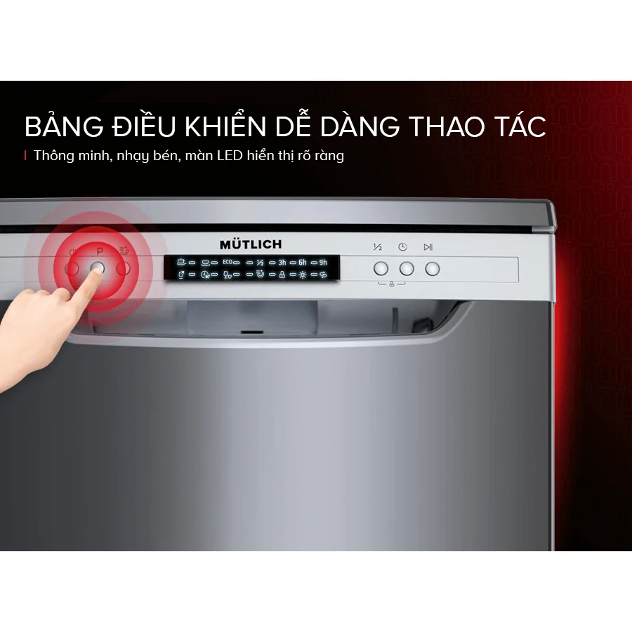 Máy Rửa Bát Mutlich MSM6814I - Xuất Xứ Malaysia 4