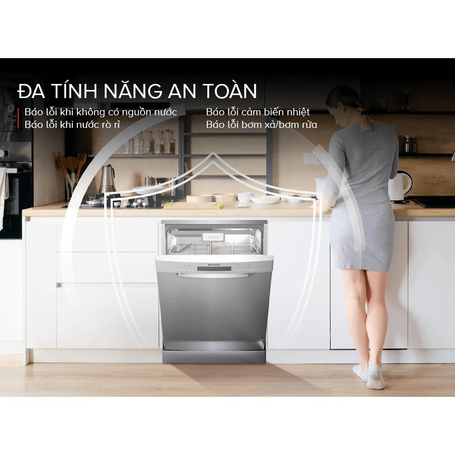Máy Rửa Bát Mutlich MSM6814I - Xuất Xứ Malaysia 7