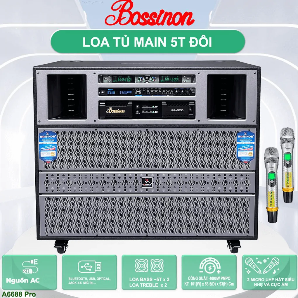 Loa Kéo Tủ Điện BOSSINON A6688 Pro 1