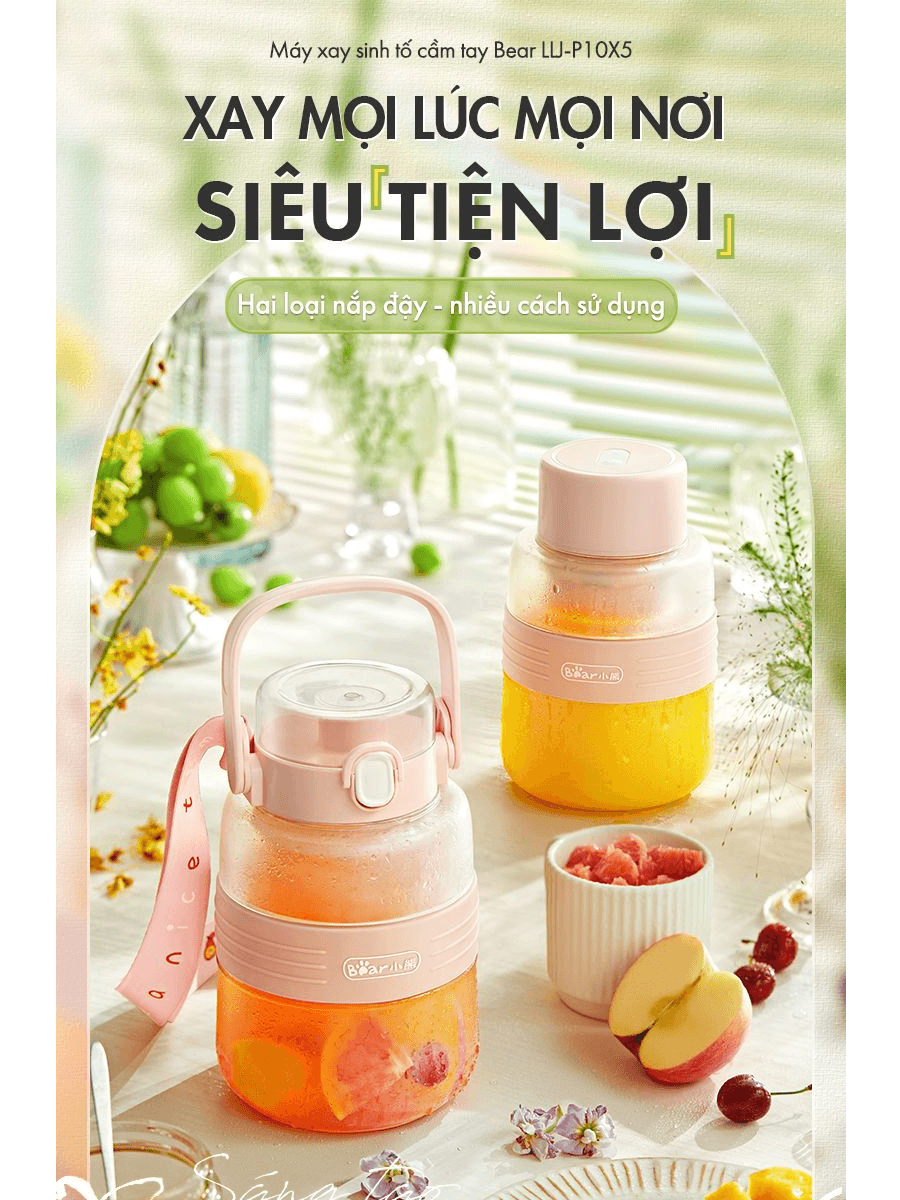 Máy Xay Sinh Tố Cầm Tay Bear LLJ-P10X5 3