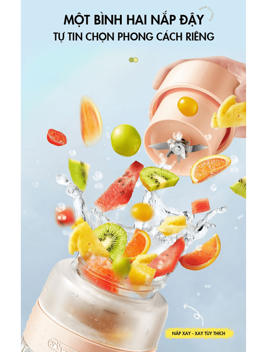 Máy Xay Sinh Tố Cầm Tay Bear LLJ-P10X5 5