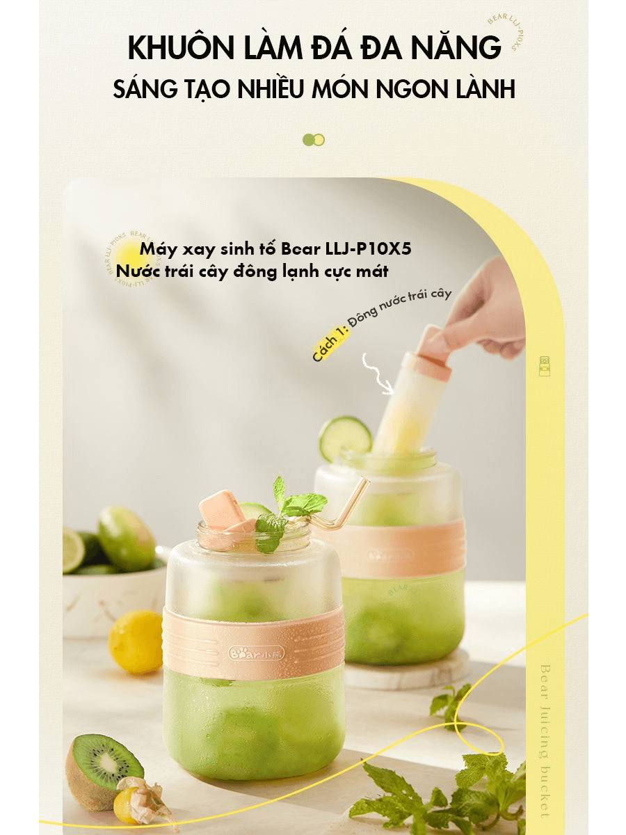 Máy Xay Sinh Tố Cầm Tay Bear LLJ-P10X5 8