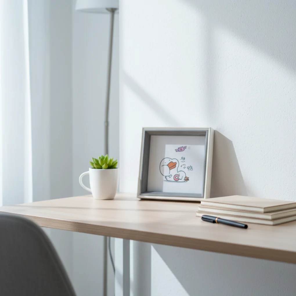 Khung Hình Vuông ECOPF20255 Trắng