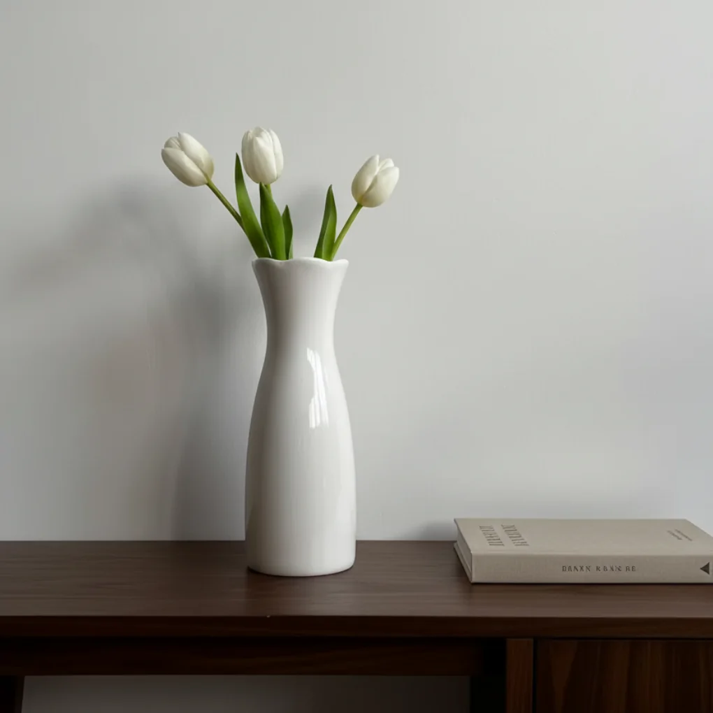 Bình Hoa Sứ ECOFJ20254 Trắng