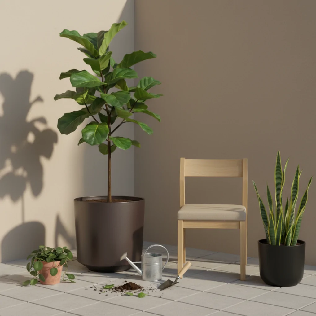 Chậu Nhựa ECOPP2 Nâu