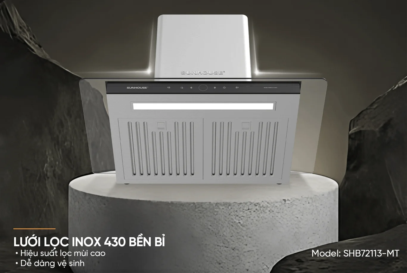 Máy Hút Mùi Chữ T Sunhouse SHB72113-MT 10