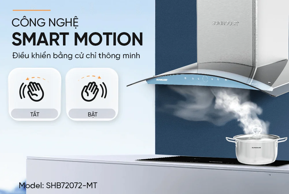 Máy Hút Mùi Kính Cong Sunhouse SHB72072-MT 9