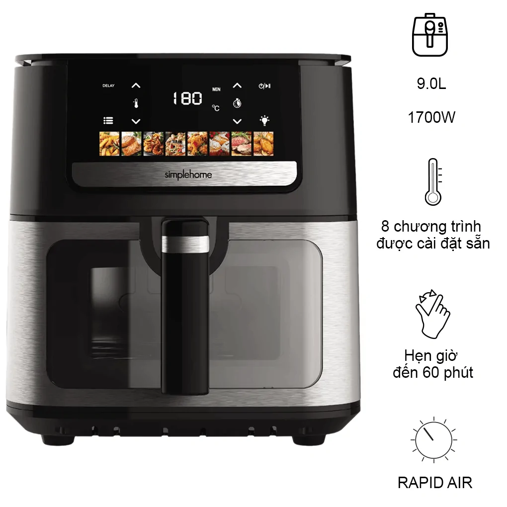 Nồi Chiên Không Dầu Simplehome AF9011 9.0 Lít