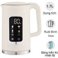 Bình Đun Siêu Tốc 2 Lớp Simplehome HHB8723D Màu Kem
