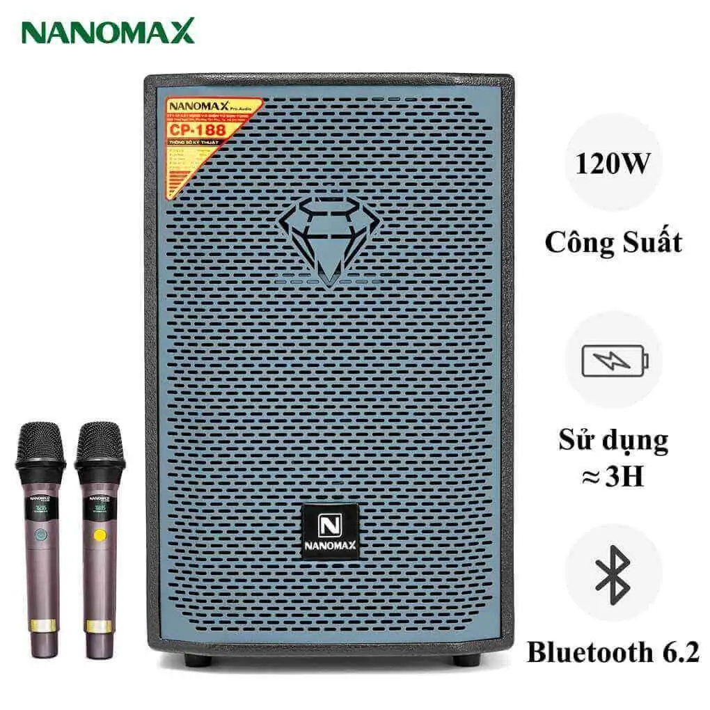 LOA KARAOKE DI ĐỘNG NANOMAX CP-188