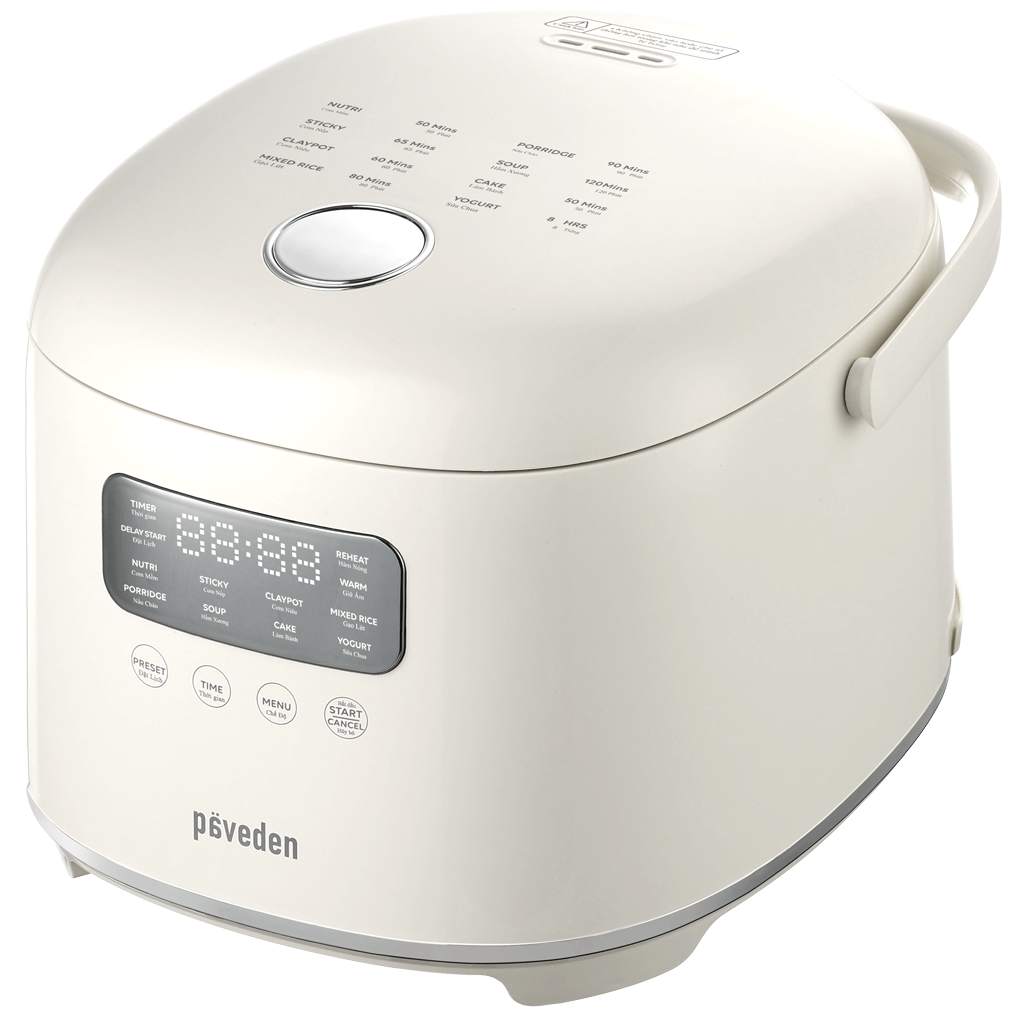 Nồi Cơm Điện Tử 3D Lòng Nồi Inox Paveden Retro PR-3D18BE 1.8 Lít 0