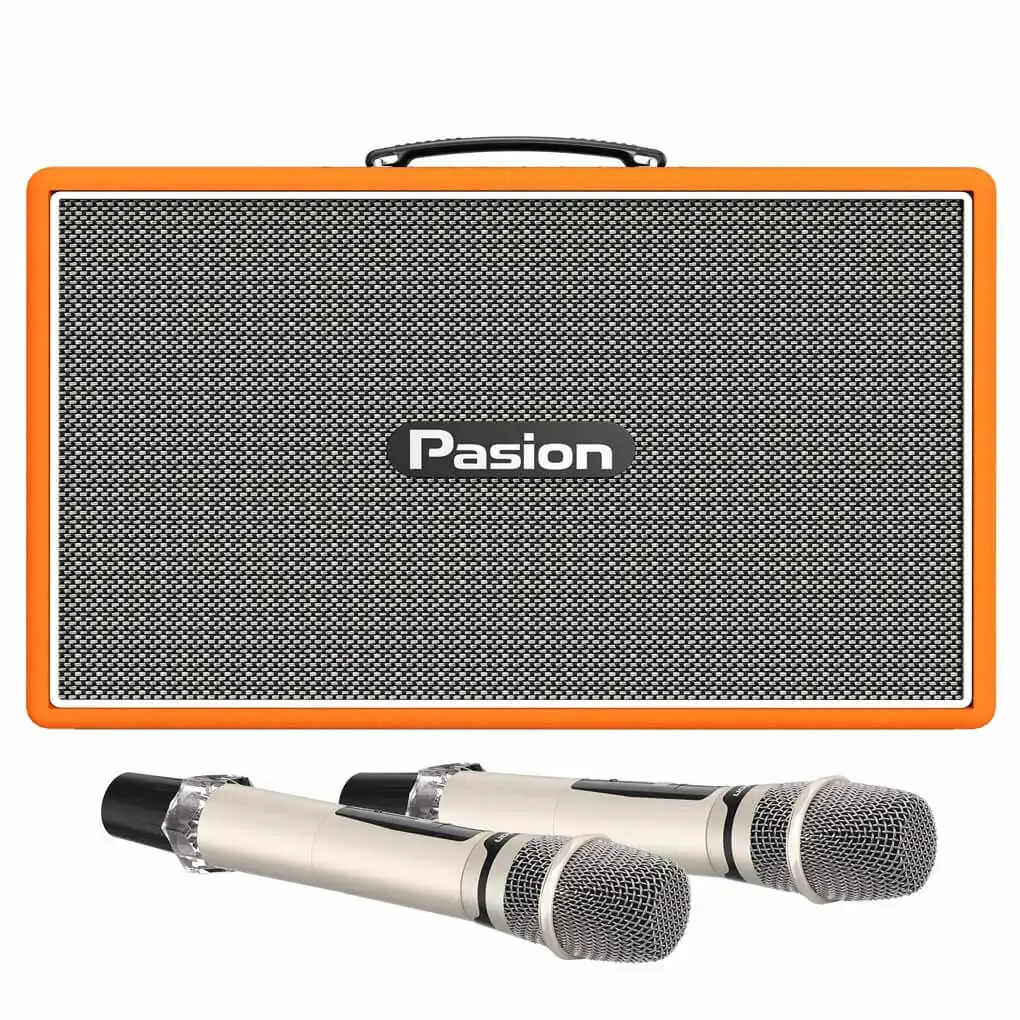 Loa Karaoke Di Động Xách Tay Paramax PASION Outro ( Orange Leather)