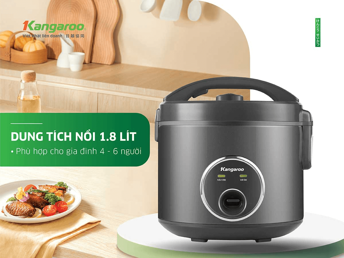 Nồi Cơm Điện Kangaroo KGRC18M3 1.8 Lít 6