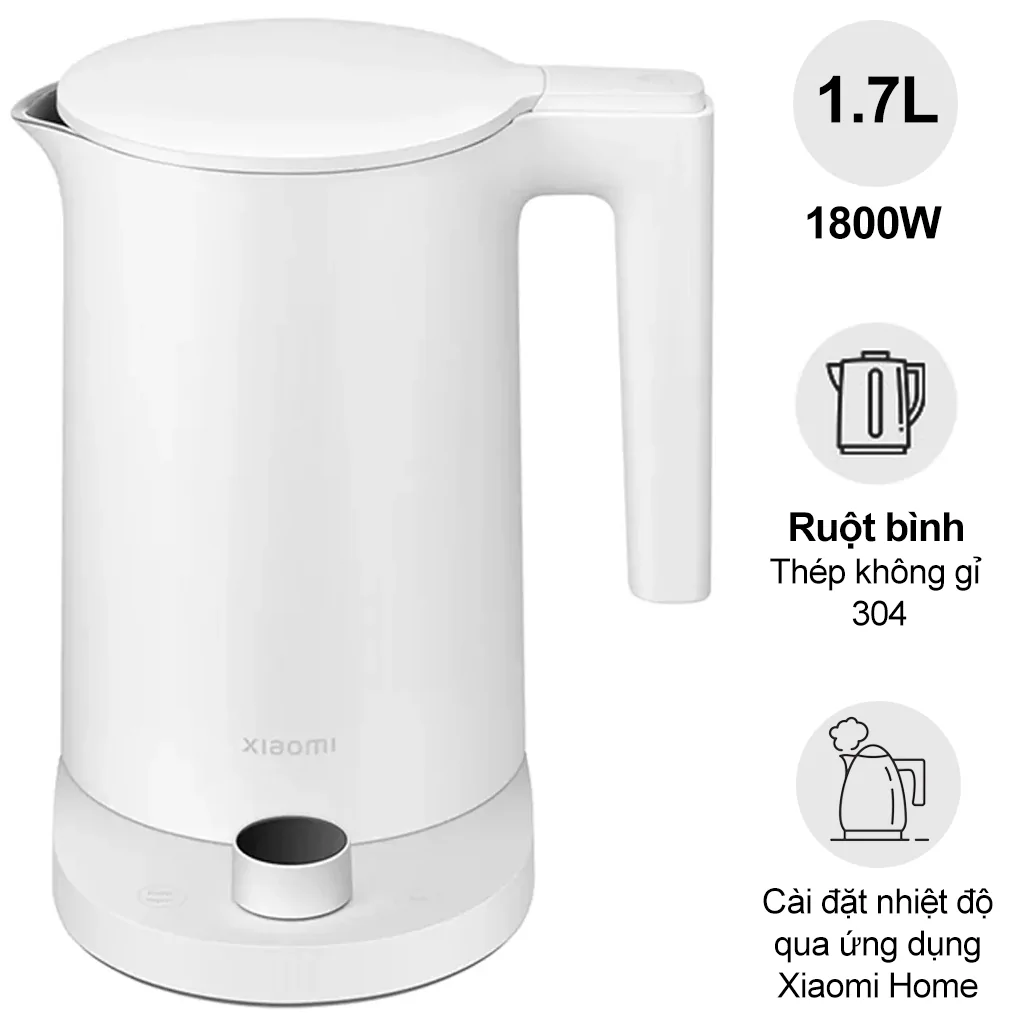 Ấm Đun Nước Xiaomi Smart Kettle 2 Pro EU (BHR9107EU) 1.7 Lít
