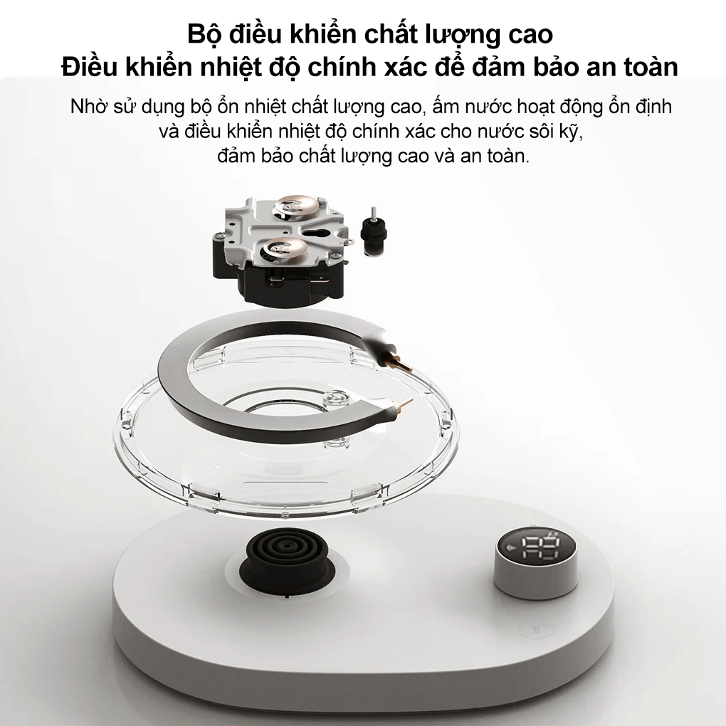 Ấm Đun Nước Xiaomi Smart Kettle 2 Pro EU (BHR9107EU) 1.7 Lít 14