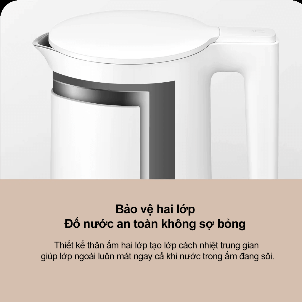 Ấm Đun Nước Xiaomi Smart Kettle 2 Pro EU (BHR9107EU) 1.7 Lít 15