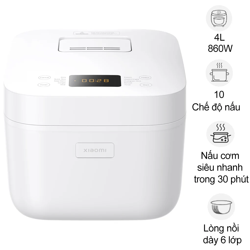 Nồi Cơm Điện Xiaomi Multifunctional Rice Cooker (BHR9115VN) 4 Lít
