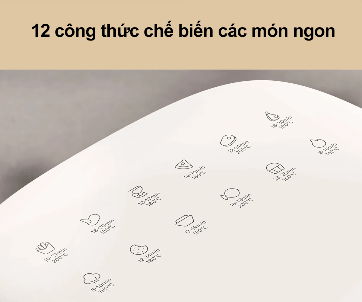 Nồi Chiên Không Dầu Xiaomi Air Fryer Essential EU (BHR8588EU) 6 Lít 12