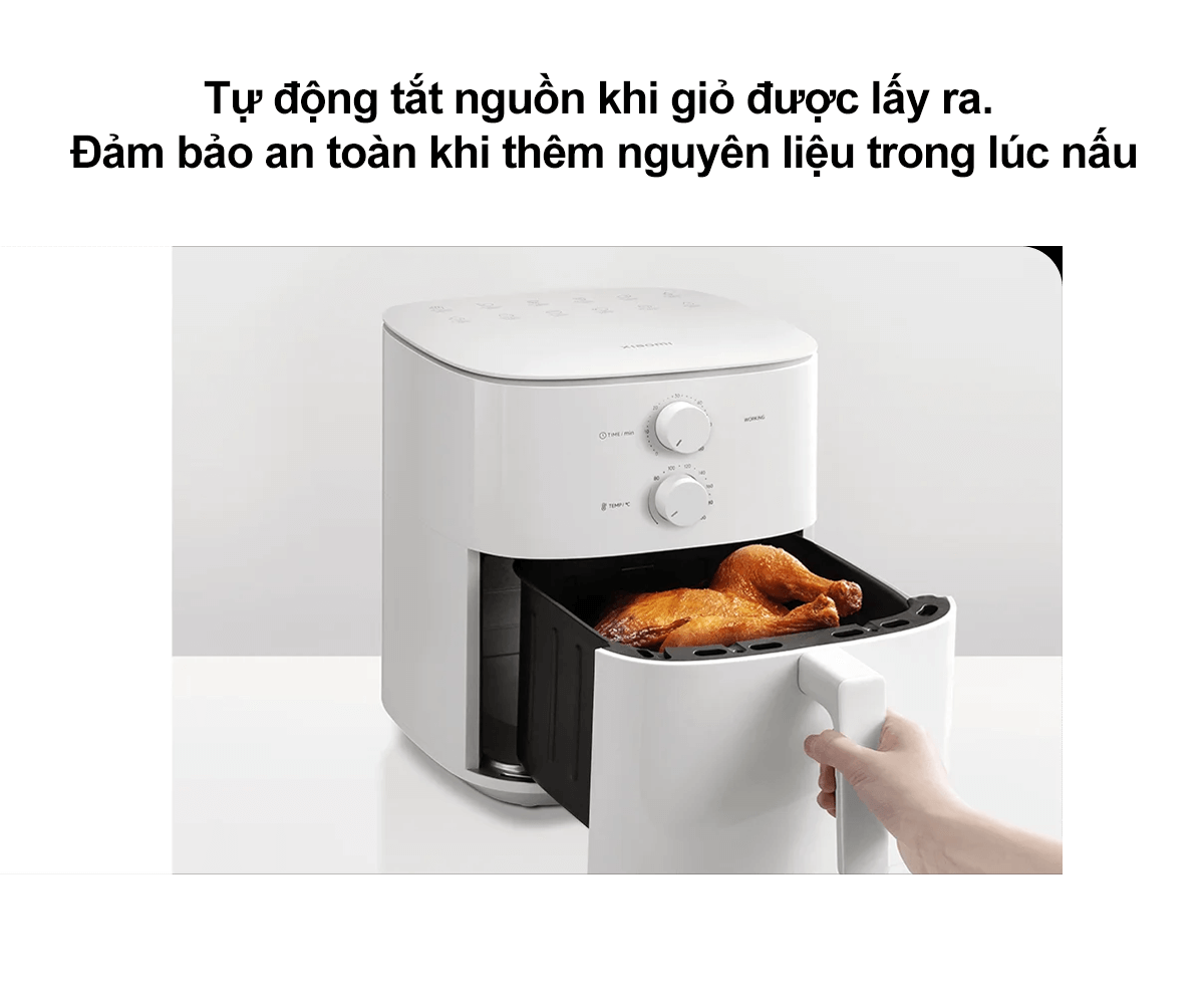 Nồi Chiên Không Dầu Xiaomi Air Fryer Essential EU (BHR8588EU) 6 Lít 14