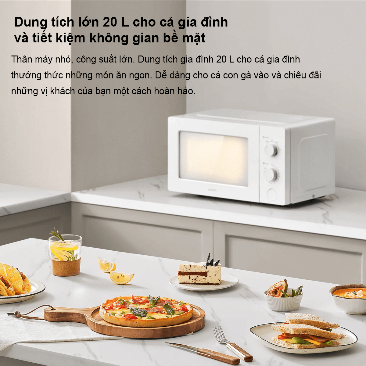 Lò Vi Sóng Xiaomi Microwave Oven EU (BHR7990EU) 20 Lít 8