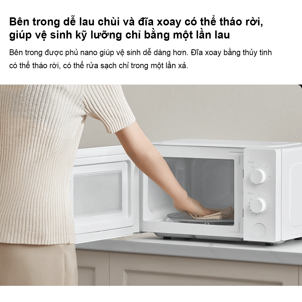 Lò Vi Sóng Xiaomi Microwave Oven EU (BHR7990EU) 20 Lít 9