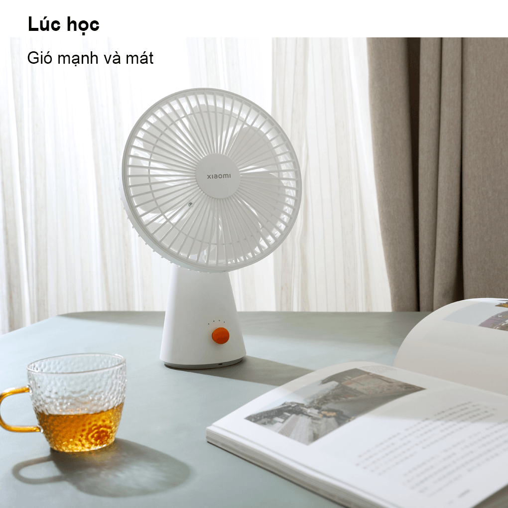 Quạt Để Bàn Xiaomi Rechargeable Mini Fan (BHR6089GL) 10