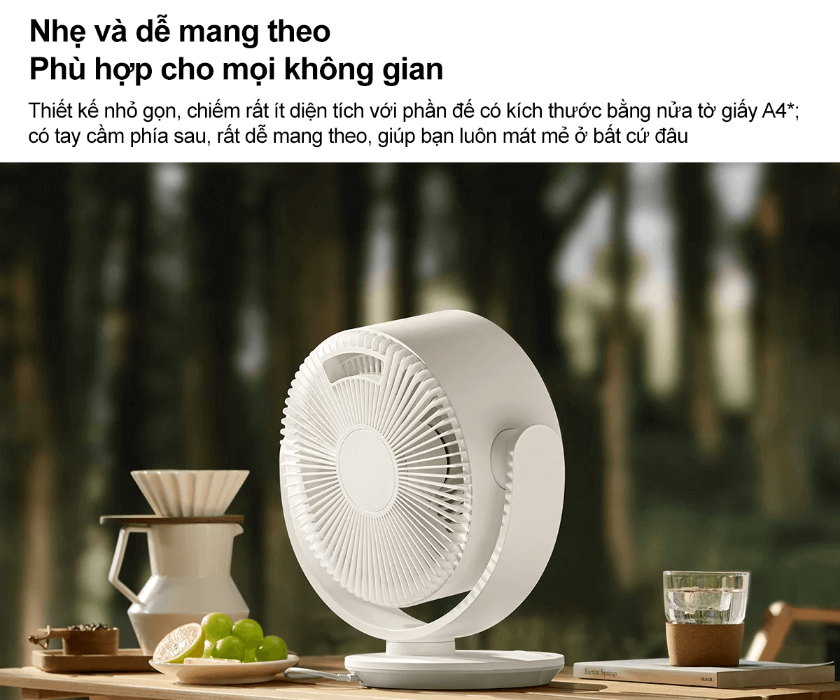 Quạt Tuần Hoàn Để Bàn Xiaomi Smart Desktop Air Circulation Fan EU (BHR9872EU) 4