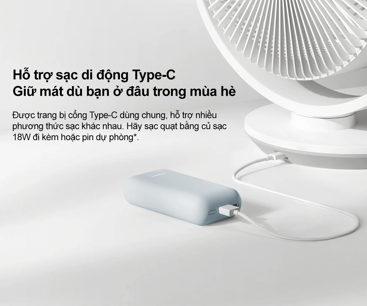 Quạt Tuần Hoàn Để Bàn Xiaomi Smart Desktop Air Circulation Fan EU (BHR9872EU) 5