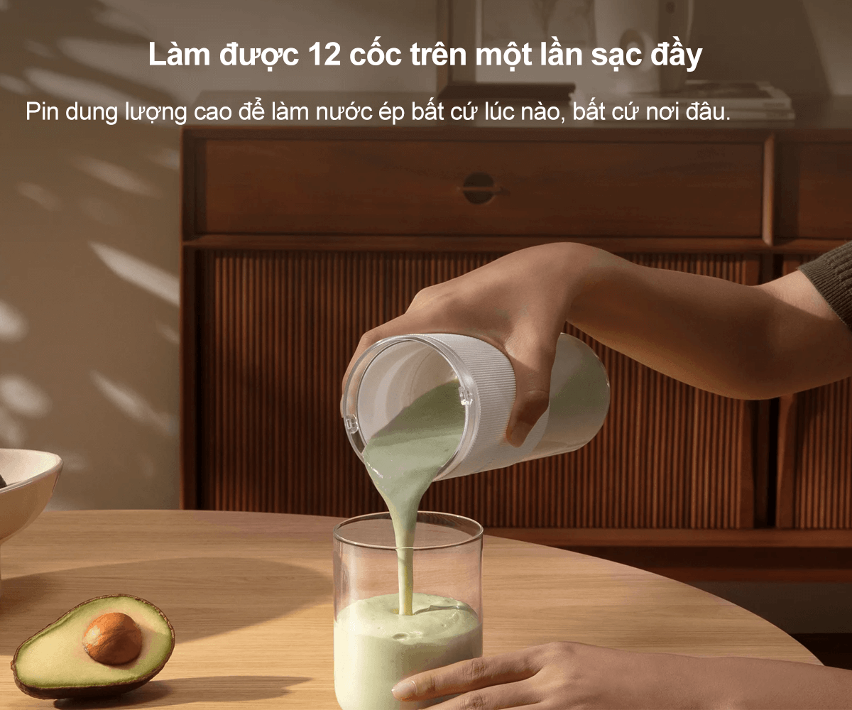 Máy Xay Sinh Tố Xiaomi Portable Blender GL (BHR9223GL) 7
