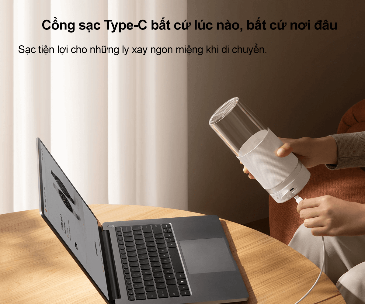 Máy Xay Sinh Tố Xiaomi Portable Blender GL (BHR9223GL) 9
