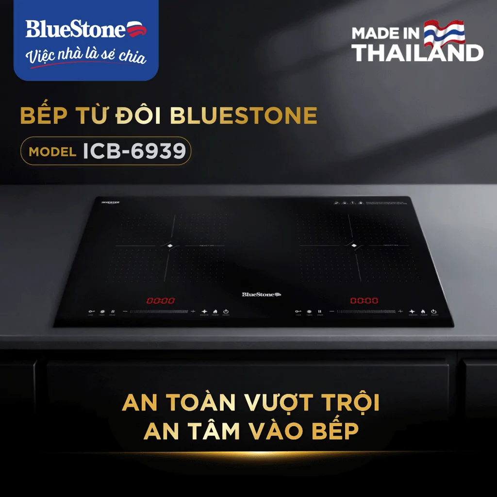 Bếp Từ Đôi BlueStone ICB-6939 5200W - Xuất Xứ Thái Lan 1
